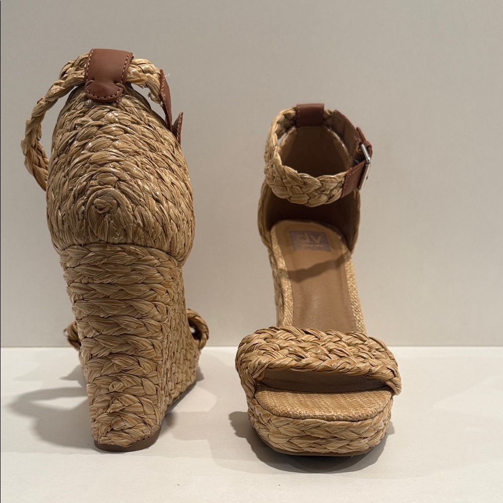 DV by Dolce Vita Natural Woven Wedges